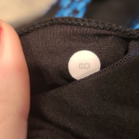 Lululemon Circuit Breaker Bra Scatter Star Beach Blanket Blue Black - Picture 8 of 8